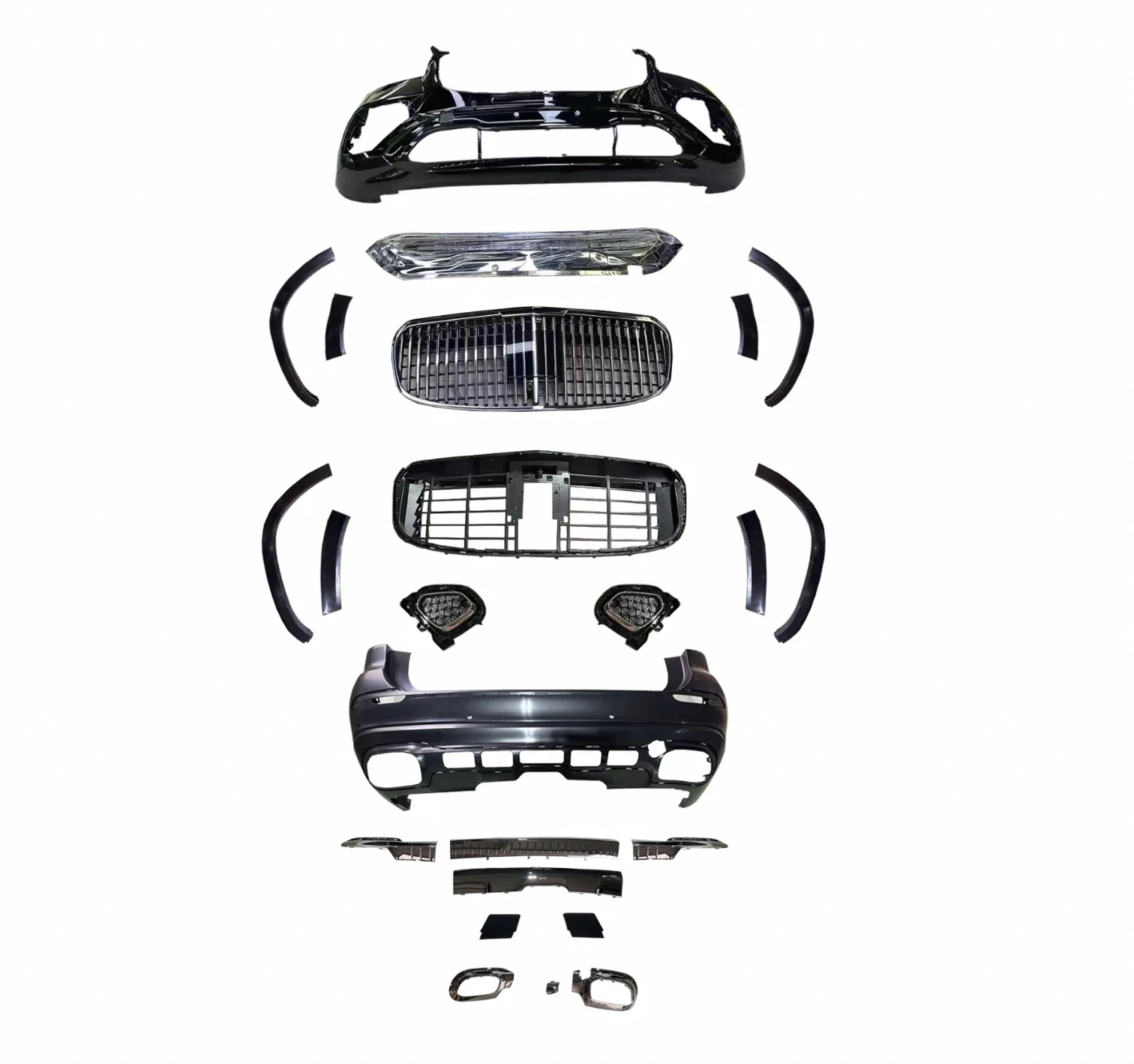 

Genuine Bodykit for Benz GLS 2019+ X167 Facelift Maybach Car Grille MBH Front Car Bumper Rear Car Bumper GLS to Maybach Bodykit