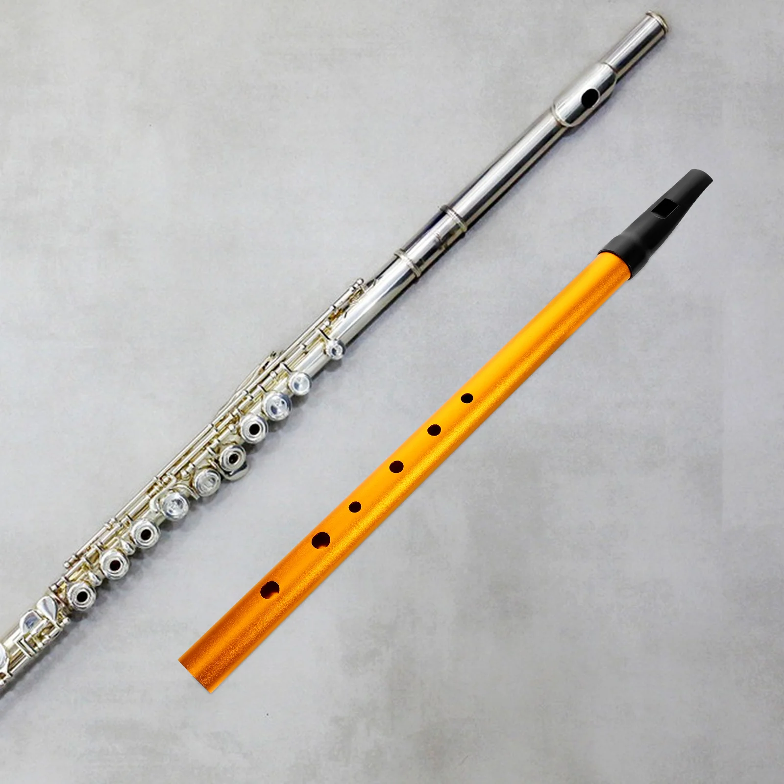 

Flute Irish Music Instrument Instrument 6 Holes Key Of C Metal Tinwhistle With Recorder Mouthpiece And Cloth Bag Irish Folk