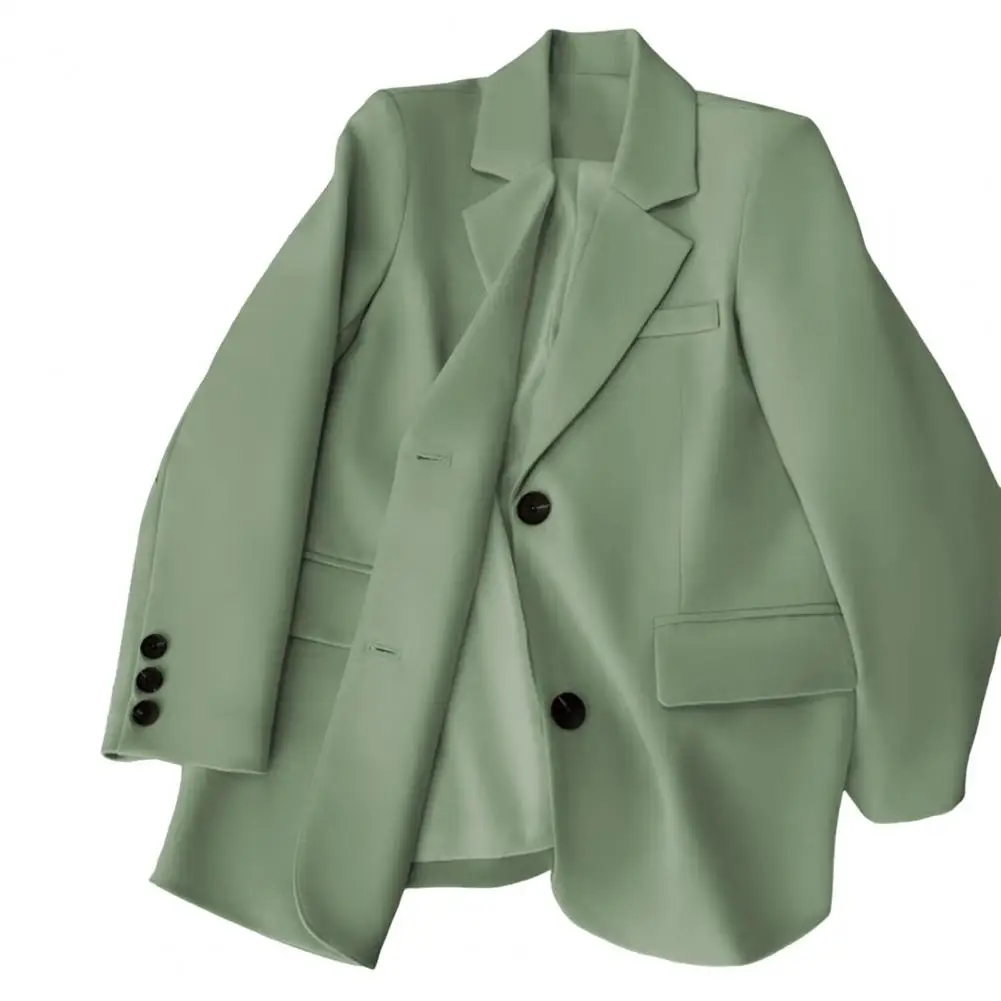 Blazer de bureau trempé pour femme, veste fine adt Fit, manteau à col à revers, haut pour femme, travail, loisirs, printemps, automne