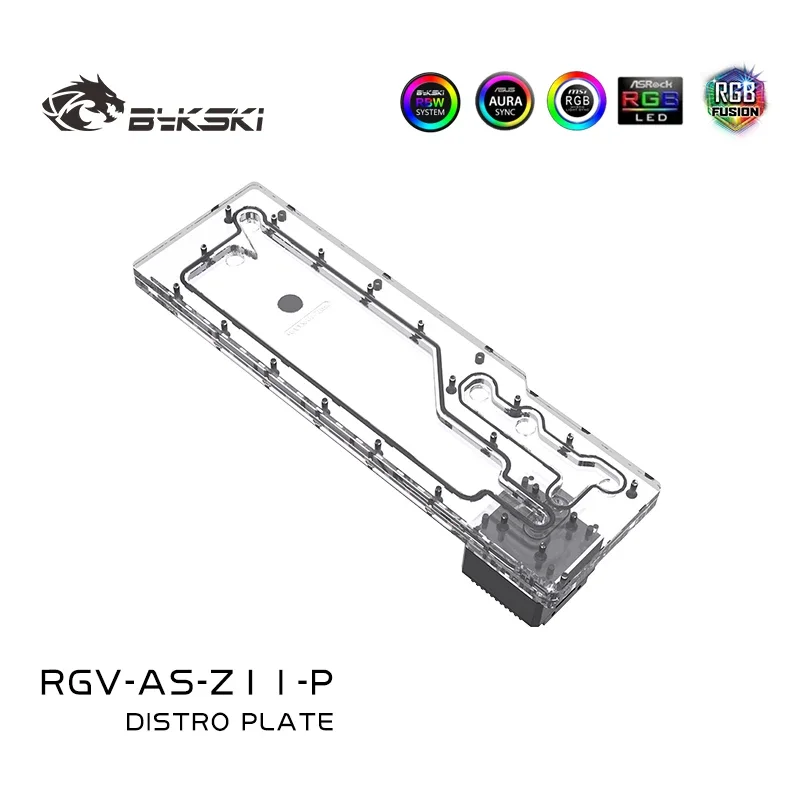 BYKSKI Acrylic Tank Use for  ASUS ROG Z11 Computer Case/Combo DDC Pump High-transparency Acrylic RGV-AS-Z11-P
