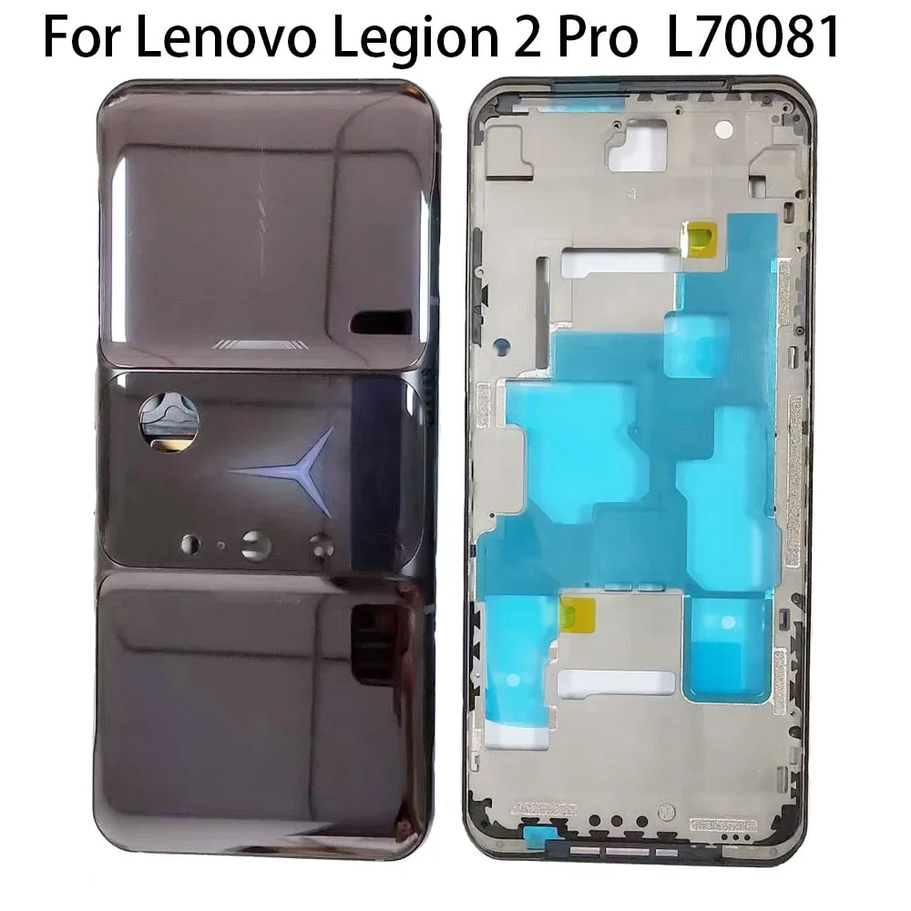 Back Glass Rear Cover For Lenovo Legion 2 Pro L70081 Battery Door Housing case back cover camera glass Replacement Parts