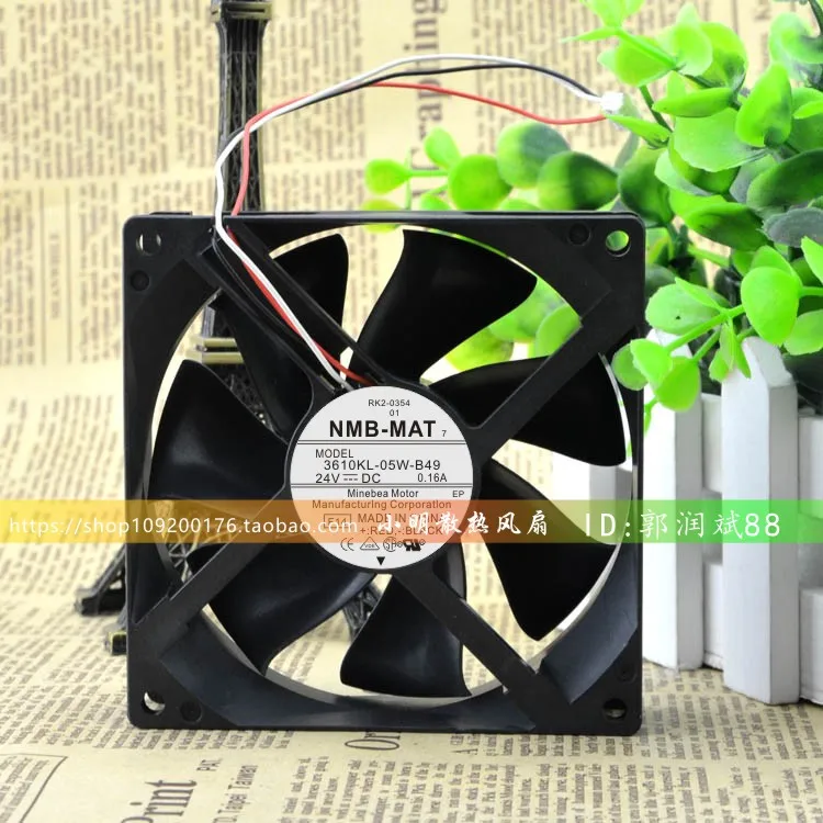 

НОВЫЙ ОРИГИНАЛЬНЫЙ 3610KL-05W-B49 DC24V 0.16A 9025 90*90*25mm 9 см ОХЛАЖДАЮЩИЙ ВЕНТИЛЯТОР