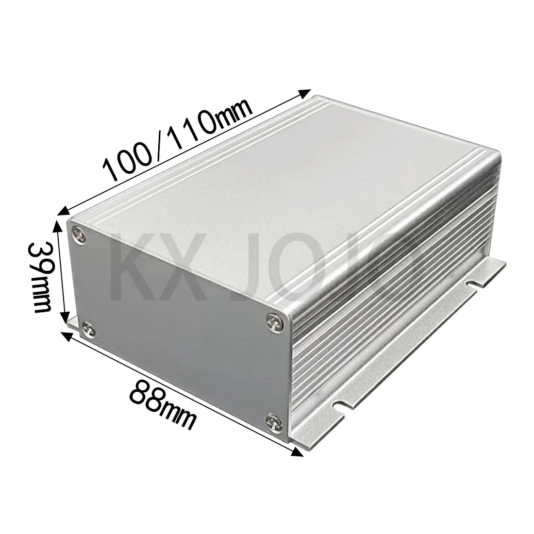 Integrado Caixa À Prova D' Água, Alumínio Enclosure, Prata Circuit Board, Liga de Alimentação, DIY, 88x39x100, 110mm