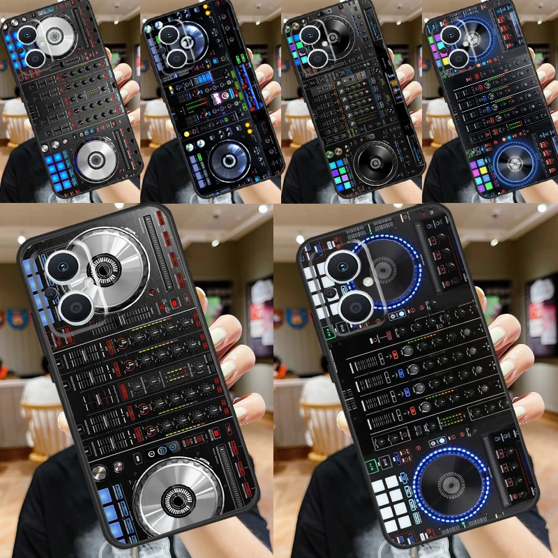 DJ Mixer Deck Controller Case For OPPO Reno 7 8 6 5 4 Lite 8T 4Z 5Z 11 F 10 Pro OPPO Find X6 X5 Pro X2 X3 Neo Cover