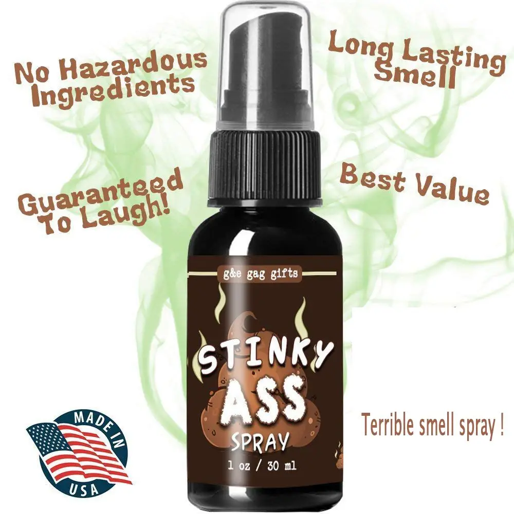 30ML Liquid Fart Spray Can Stink Bomb Ass-Smelly Stinky Gas Crap Gag Prank Novelties Toy Joke Party Supplies