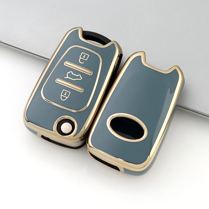 TPU Car Key Case Cover for Hyundai Elantra Accent I20 I30 Ix20 Ix25 Ix35 for KIA Sportage Rio 3 Soul Optima Ceed Pro K5 K2 Pride view 3
