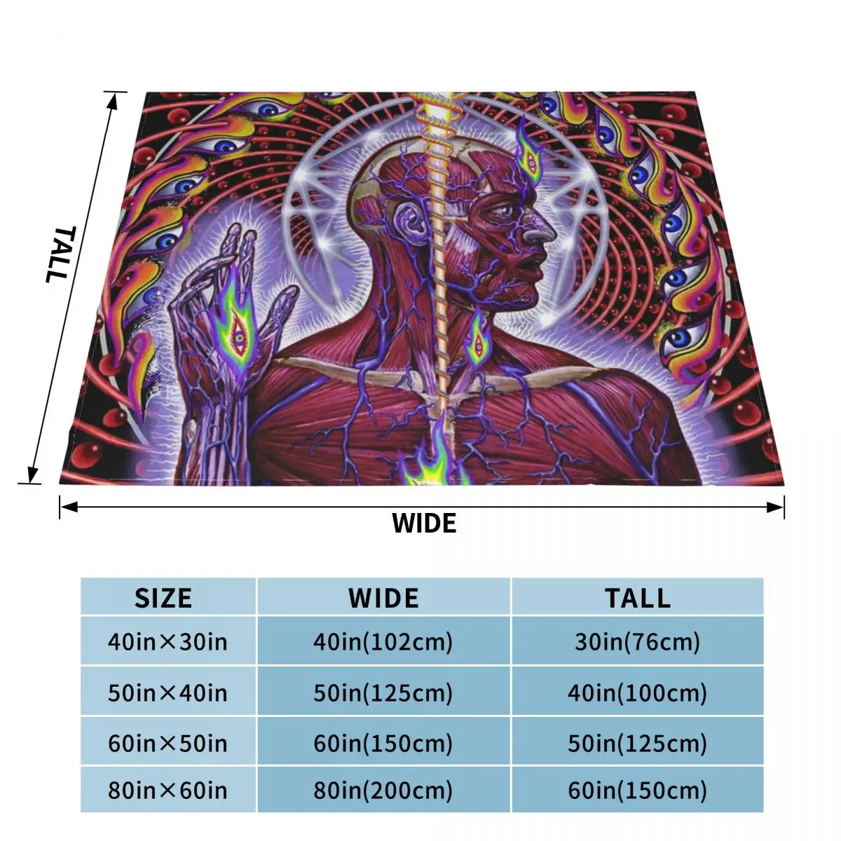 Lateralus ?nima Fear Inoculum 10,000 Days Undertow Throw Blanket Fluffys Large Luxury Brand Decorative Beds Blankets