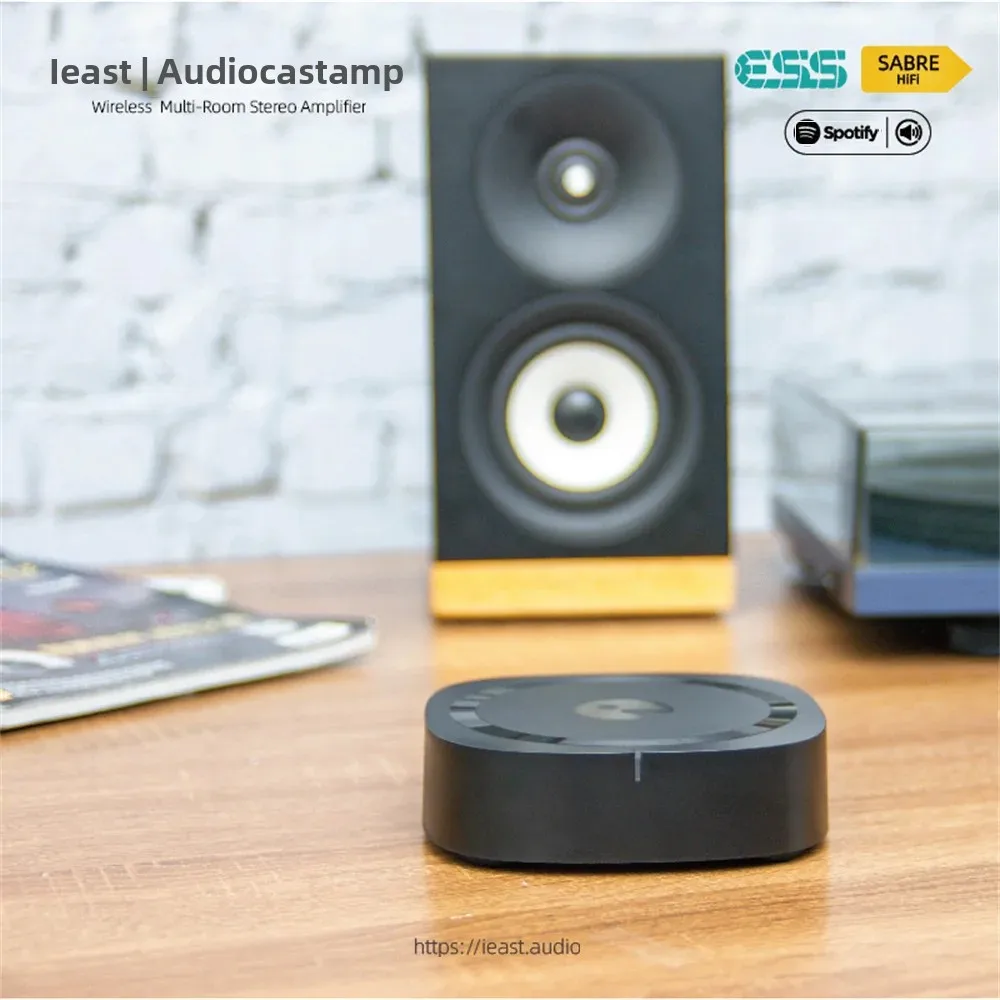 Audiocast AMP80 BT5.0 لاسلكي متعدد الغرف مكبر صوت استيريو استقبال مع التناظرية محوري Aux RJ45 ل سبوتيفي Airplay DLNA المد والجزر #3