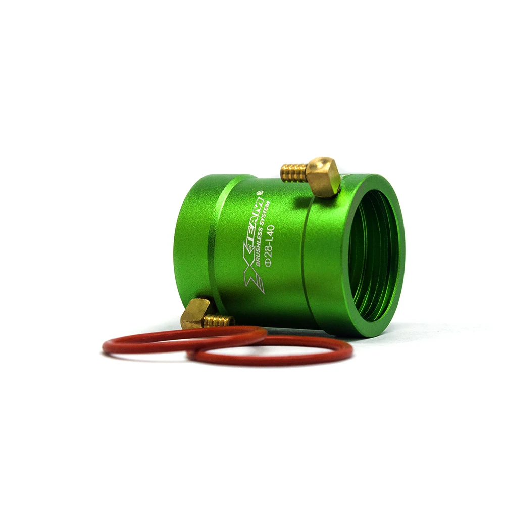 سترة تبريد المياه الخضراء X-TEAM 28-40 لمحرك بدون فرشاة 2845 2850 2860 مع قارب RC