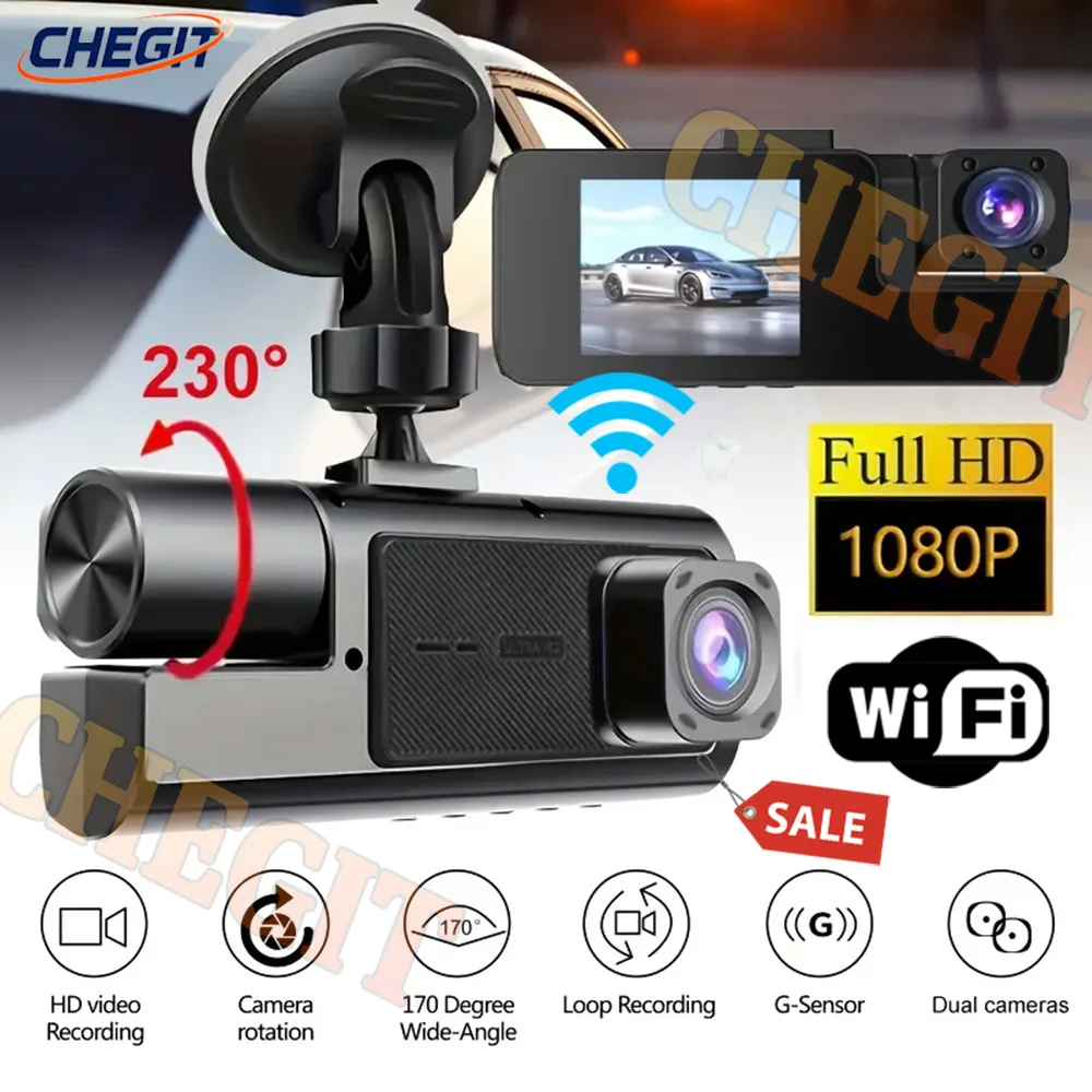 3 Cameras Car Dvr W… - image