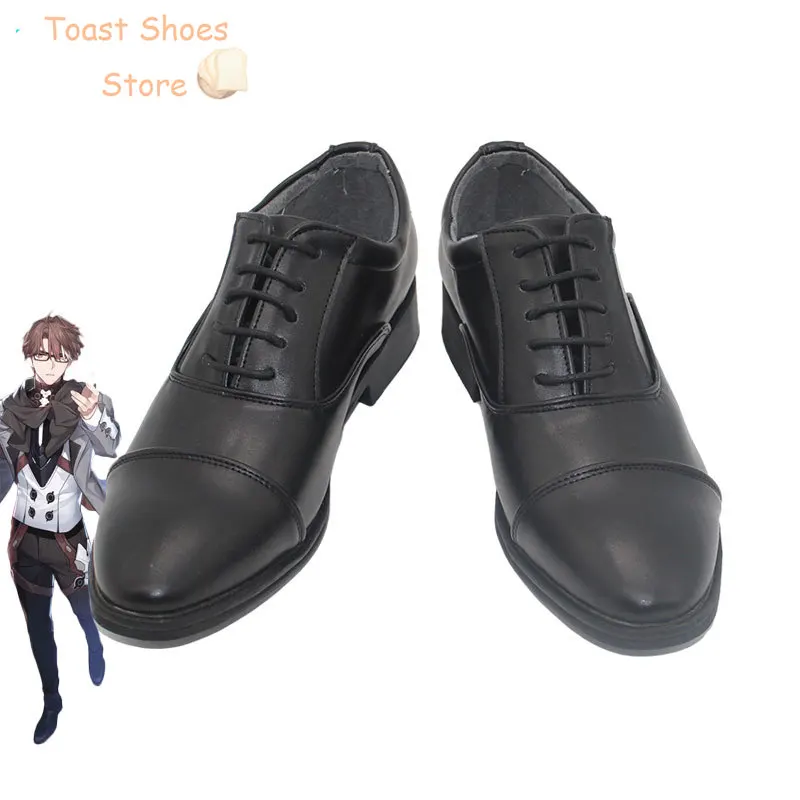 Gioco Honkai Star Rail Welt Yang scarpe Cosplay stivali di carnevale di Halloween Cosplay Prop PU scarpe in pelle Costume Prop