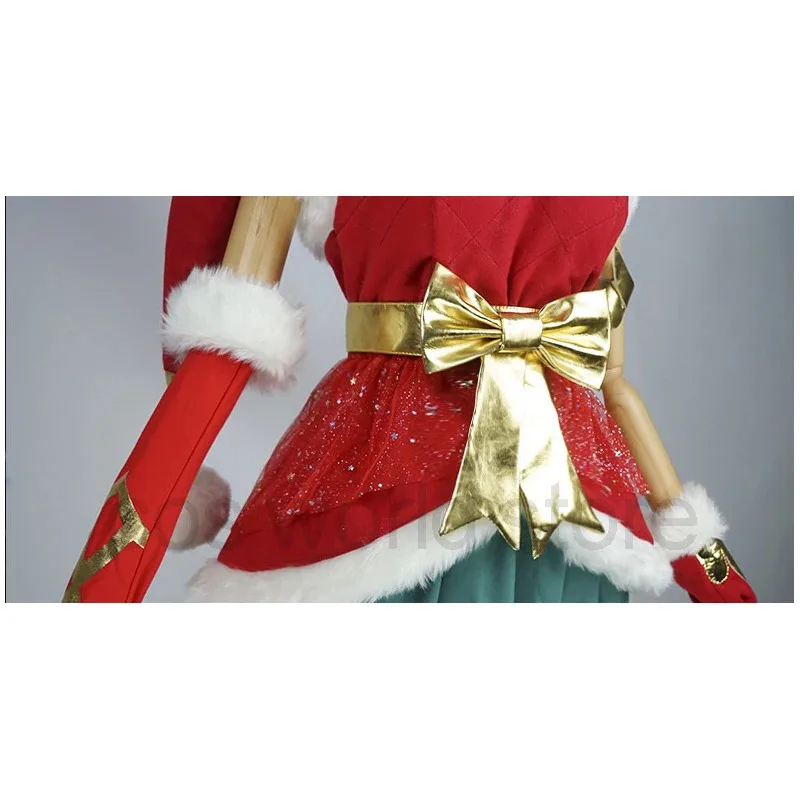 Новинка 2024 года LOL Jinx the Loose Cannon Ice and Snow Festival, Рождество, Рождество, топ, платье, униформа, костюм для игр, косплей, костюм