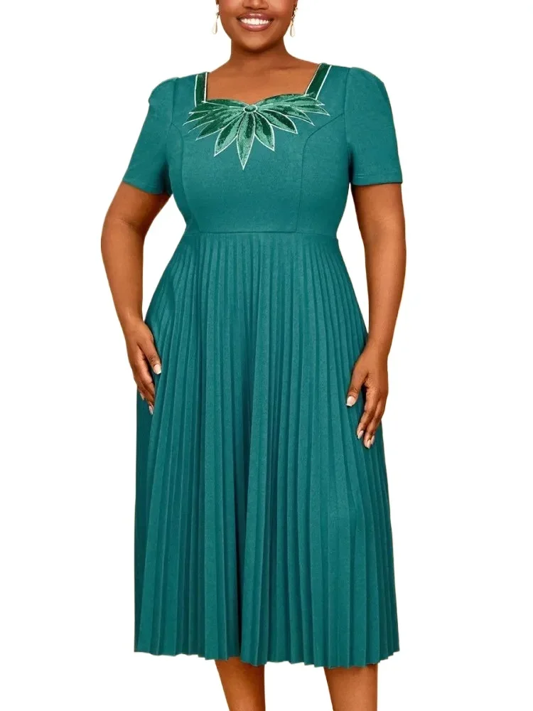 

Африканские платья для женщин, элегантное платье миди Femme Dashiki Abaya с блестками, африканская одежда, платья Dashiki Ankara, лето 2025