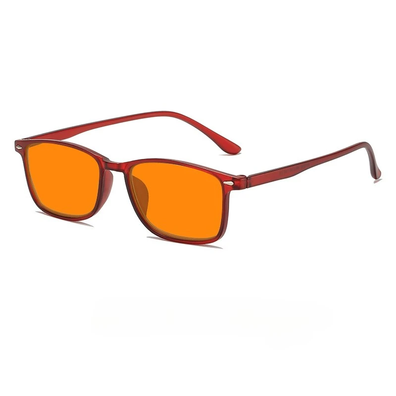 Gafas bloqueadoras de luz azul para ver teléfonos móviles, juegos de ordenador competitivos, gafas con lentes naranjas o rojas de estilo femenino