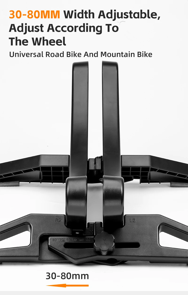 WEST BIKING Fahrrad-MTB-Bodenständer, Indoor-Fahrradparkständer, verstellbar, vielseitig anpassbar für Rennrad- und Mountainbike-Zubehör – Detail 3