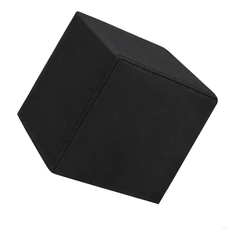 Fabric Outdoor Pool Pump Cover with a Fastened Opening for Attached Hose Access, a Lower Cord That Tightens the Base, and