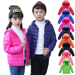 Chaquetas de plumón para niños y niñas, abrigos cálidos para niños pequeños, ropa de abrigo para niños de 2 a 12 años, Otoño e Invierno