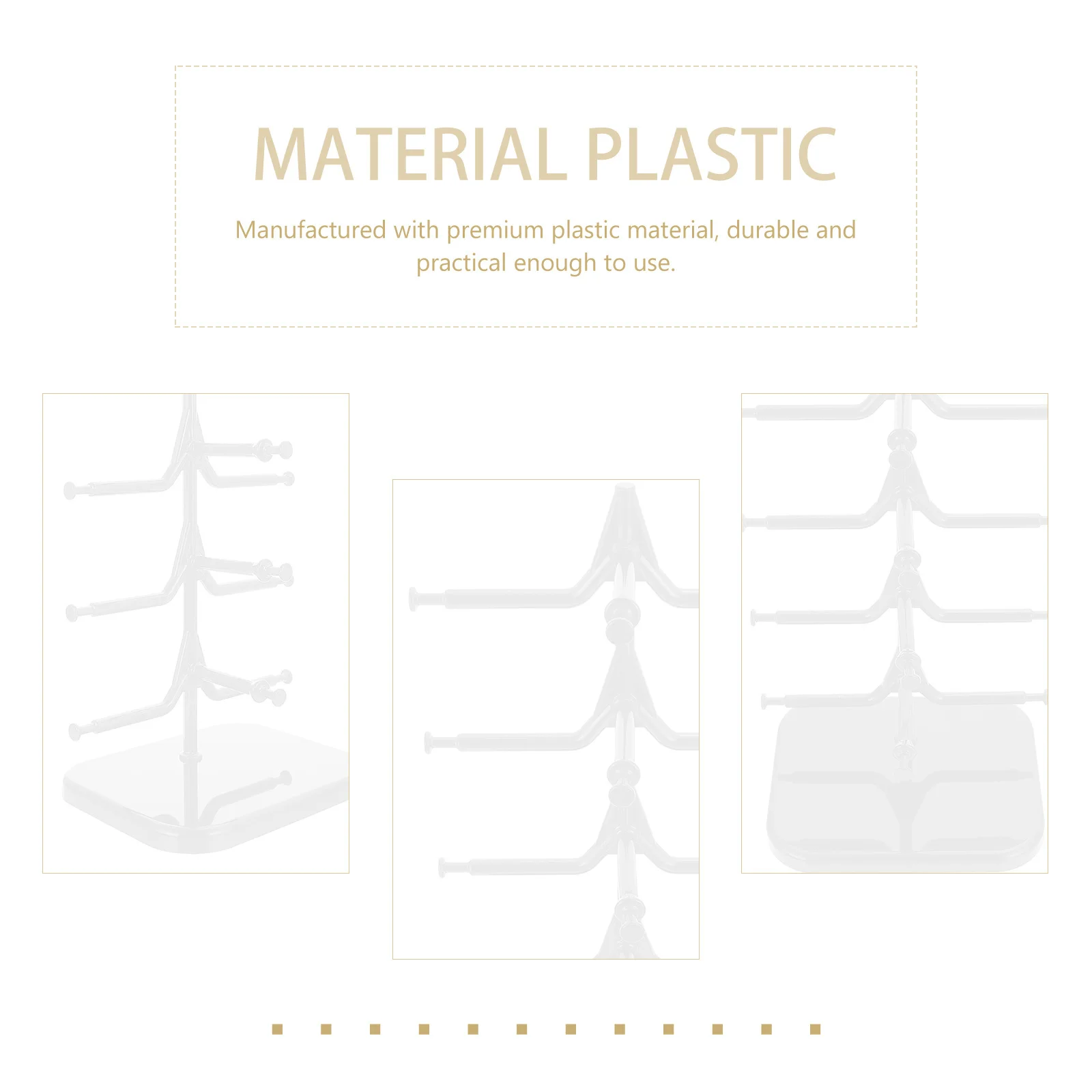 

Eyeglasses Display Holder Plastic Sunglasses Rack Storage Stand for Organizing Glasses Desktop Shop Display Sunglasses Holder