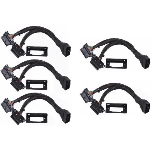 OBD2 Splitter Y Cable with 5pcs for Vehicle Diagnostic Tools and Car Bluetooth Modules Enables Simultaneous Connectio