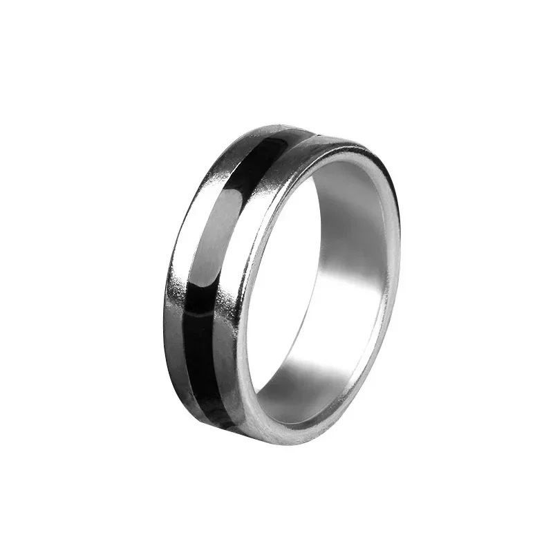 Black Circle Pk Ring Magic Tricks Strong Magnetic Magnet Ring Coin Finger Decoration 18/19/20/21mm Size Magic Ring Props Tools