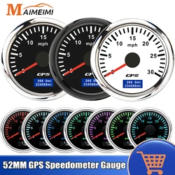 M 52MM Digital GPS Speedometer Gauge MPH Gauge 7 Color Backlight Universal for 12V 24V Car Vehicles Boat Marine Motorcycle Yacht