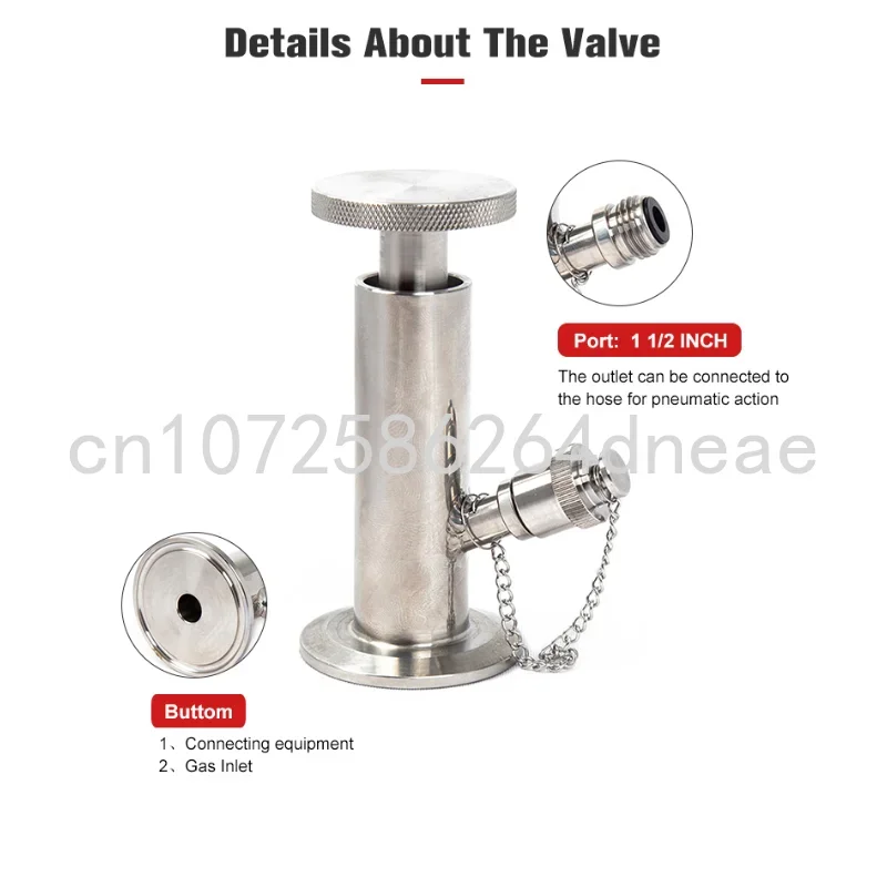 Easy Maintenance Aseptic Tri-clamp Beer Equipment SS316 Sampling Valve