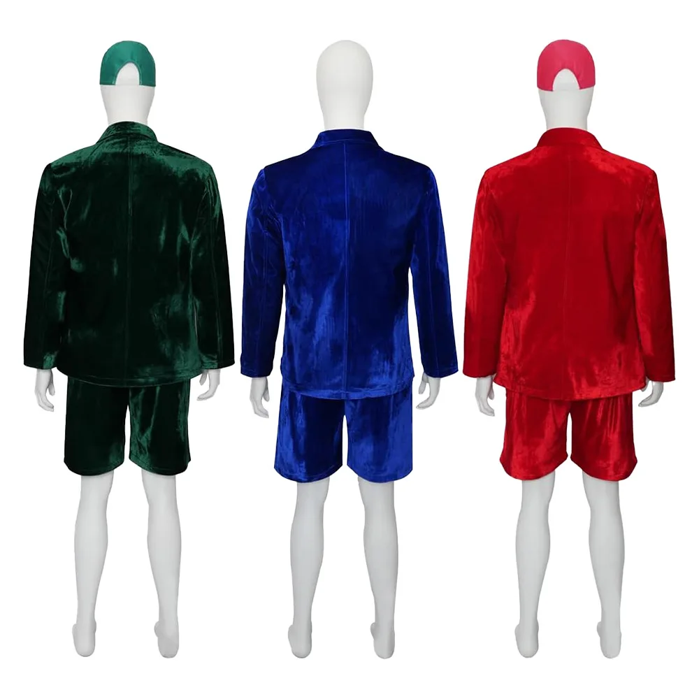 AC/DC アンガス・ヤング ステージパフォーマンスコスチューム ハロウィン ベルベット コスプレ パーティー ユニフォーム