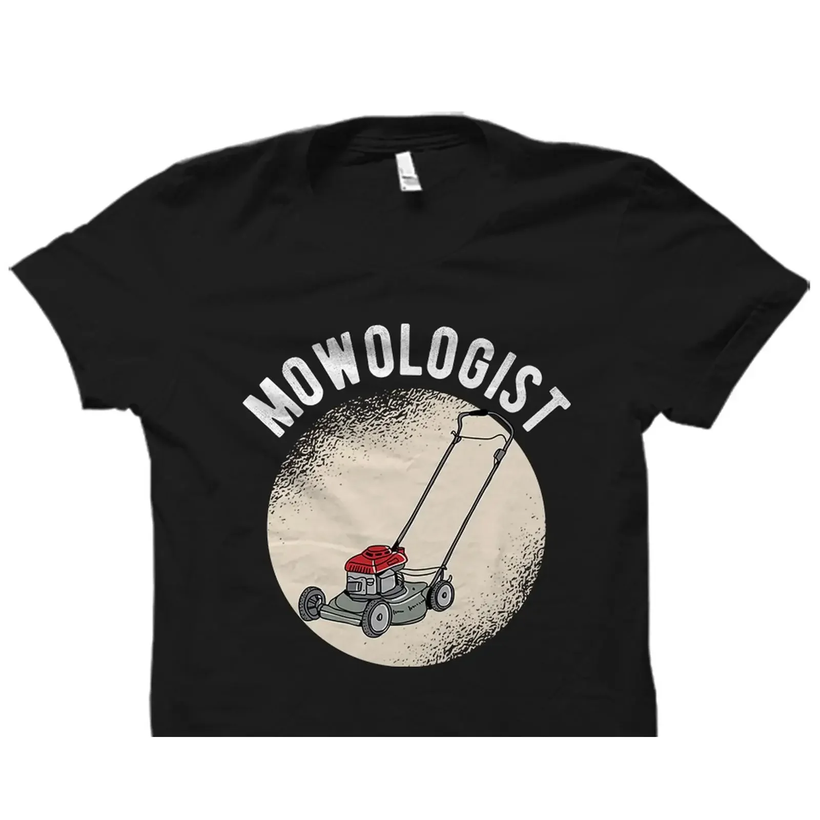 Mowologist Funny Lawn Mower T Shirt Landscaper Gardener Mowing Casual Landscaping for Yard Work Lover vintage Washed