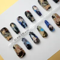 Tears of Themis Moyi Zuoran Lujinghe Xiayan Otome Game Fake Nails Creative Nail Art Accessories Popular Press on Nails DIY