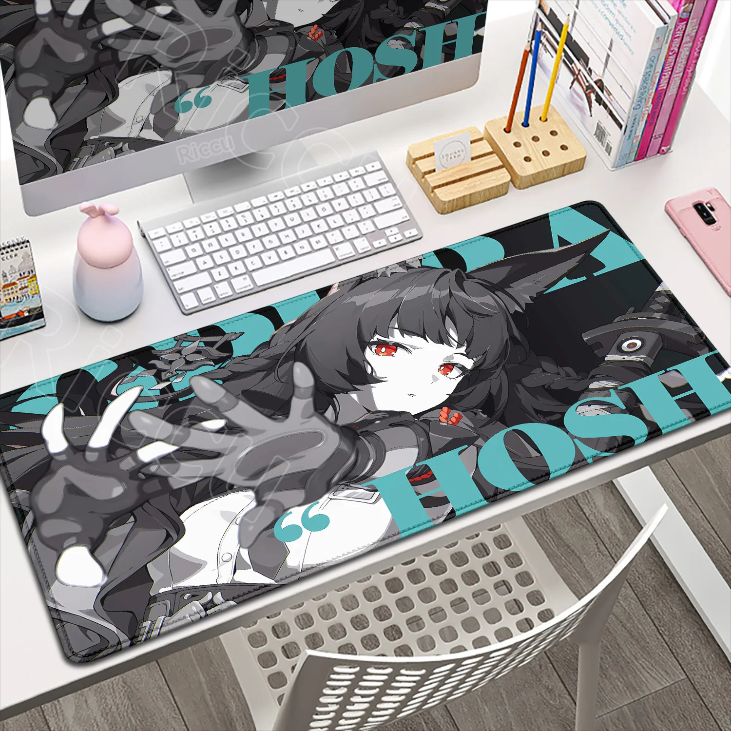 HD Printing Zenless Zone Zero Hoshimi Miyabi Mouse Pad Gaming Accessories Computer PC Mousepad Anime ZZZ Keyboard Pads Desk Mats