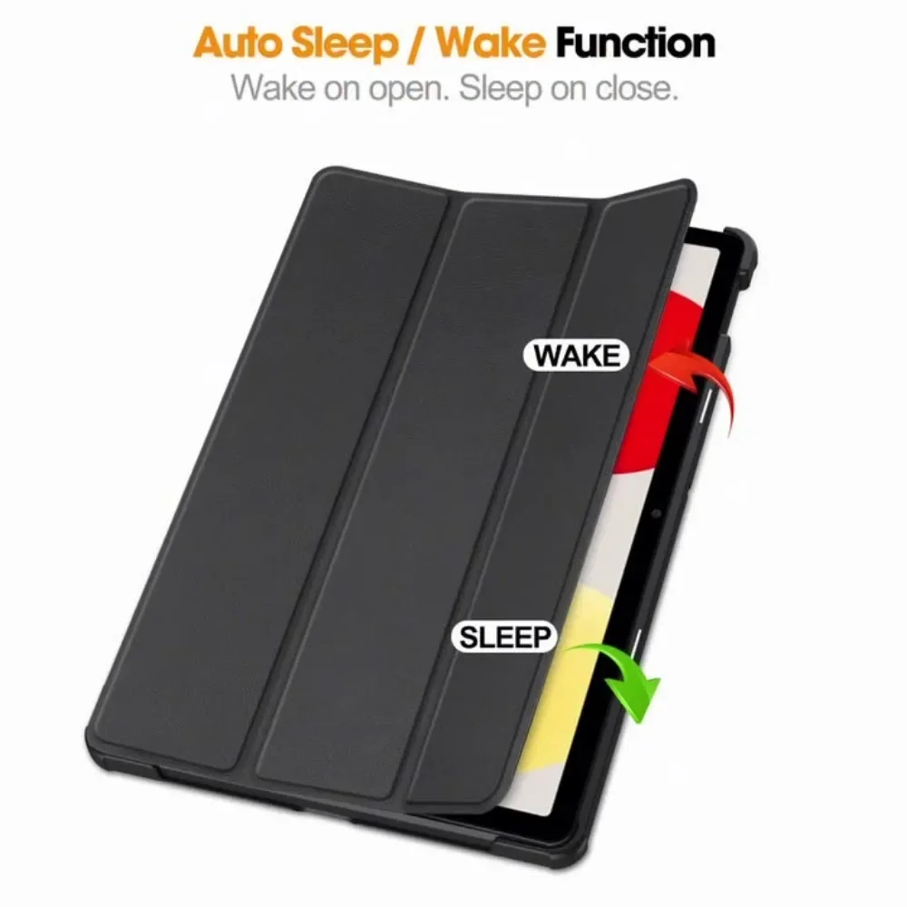 360 Rotating Stand Bracket Flip Leather Case For Huawei MediaPad M5 8.4 SHT-W09 SHT-AL09 Tablet Cover Custer Tri 3 Fold Folio