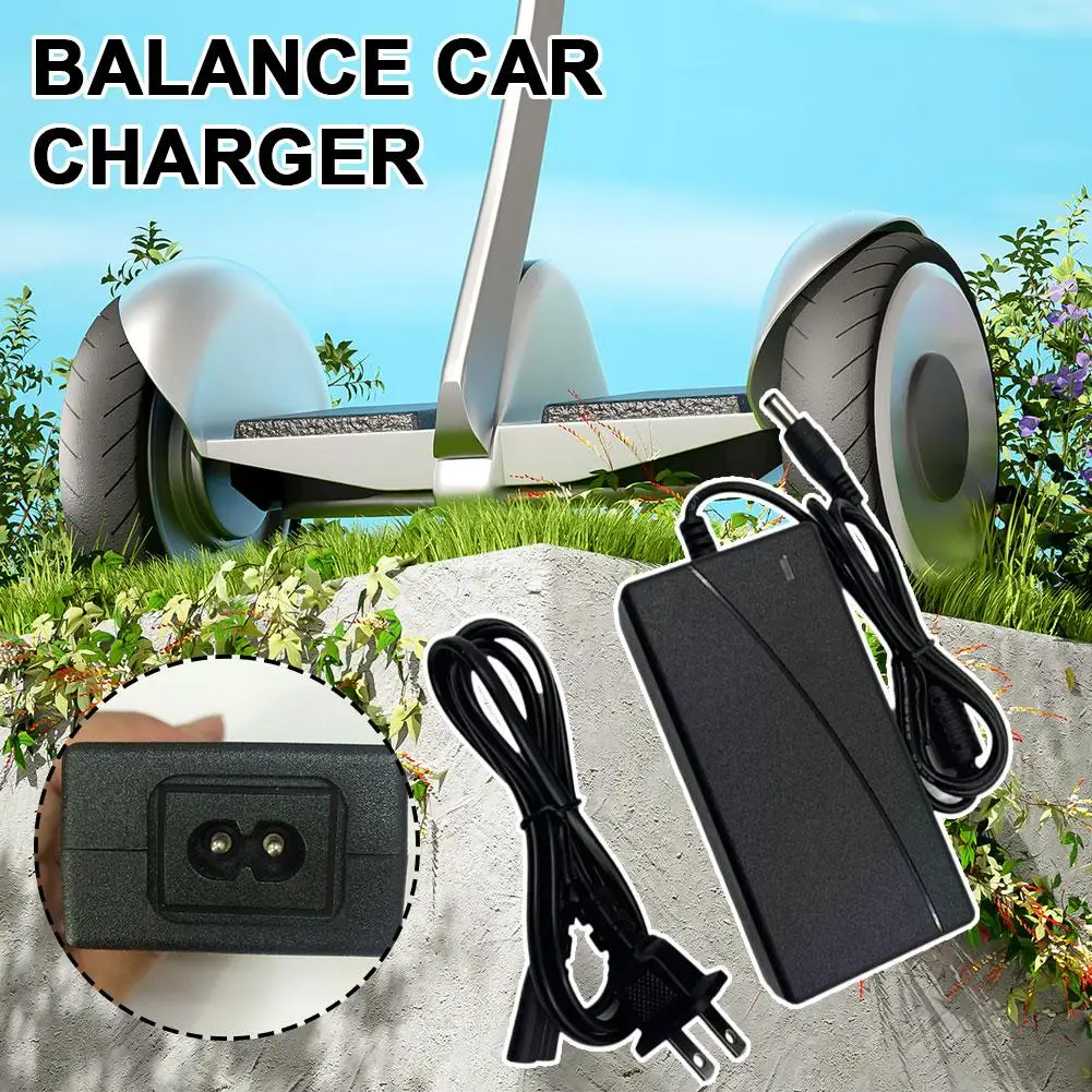 Balance Car Charger 42V2A Two Wheel Balance Car Charger Lithium Battery Charger Overload Protection Power Supply Adapter Fo O7J8