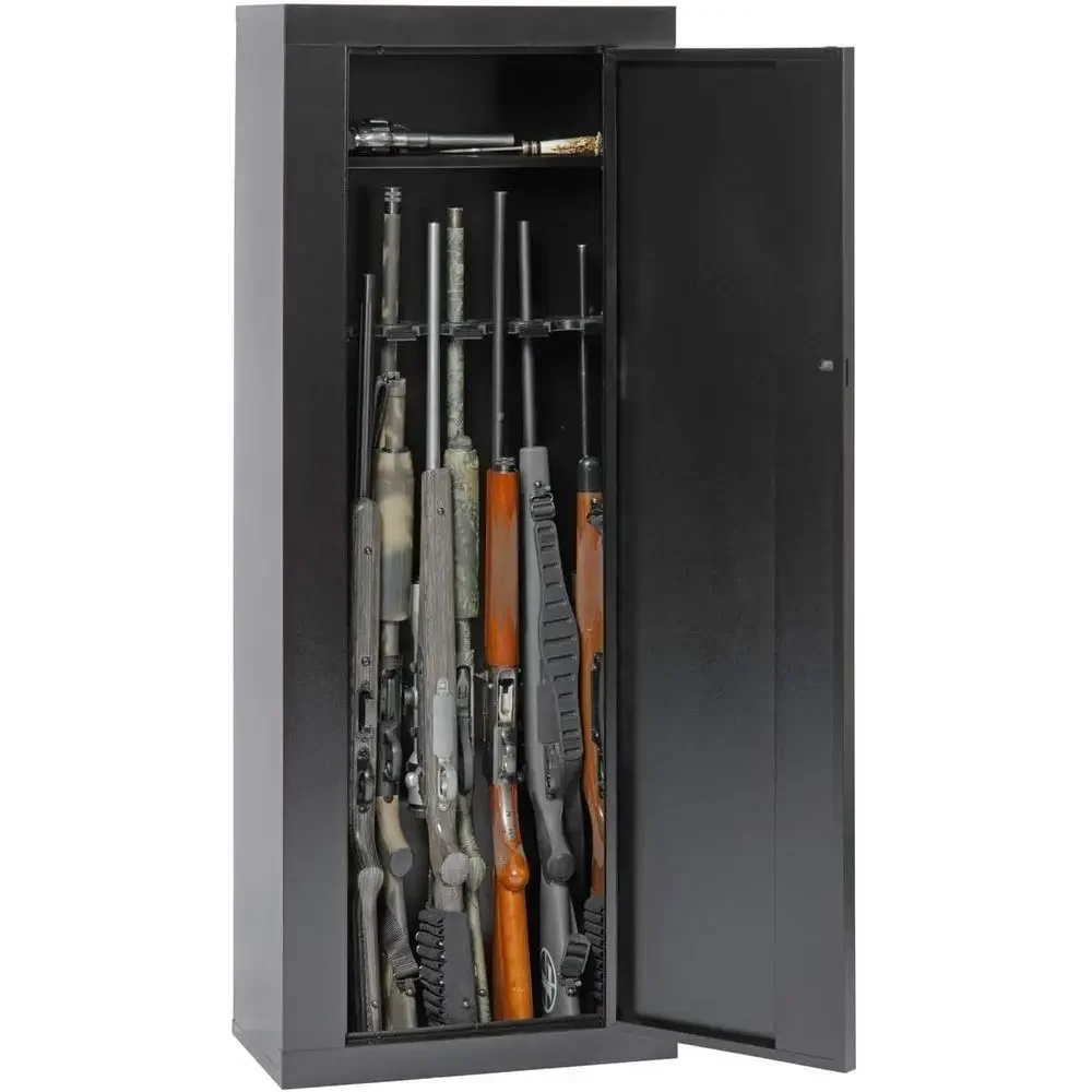 

10-Gun Metal Security Safe Cabinet 920 Units Fire Resistant Home Office Gun Safe Storage Cabinet