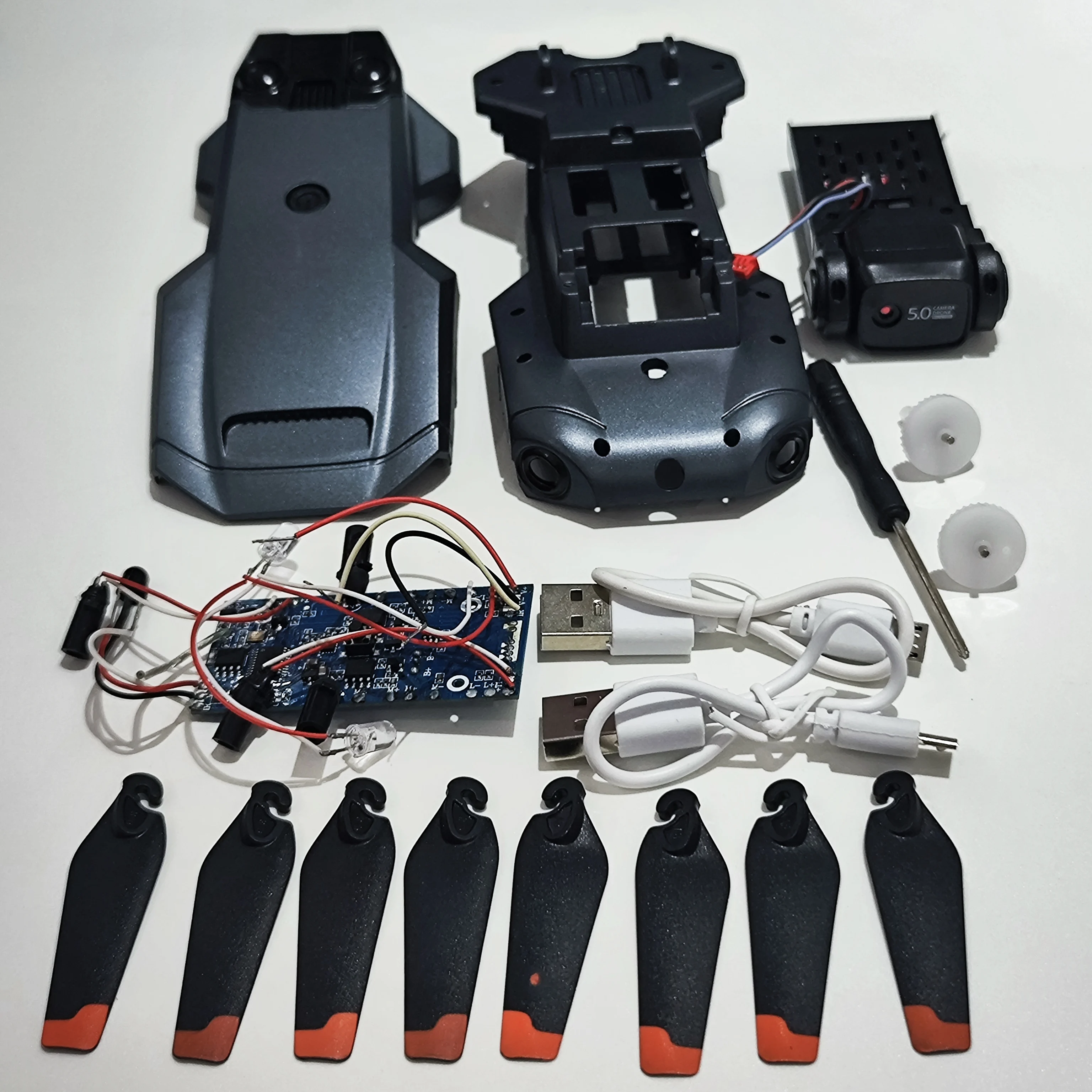 

P8 Foldable Drone RC Quadcopter Spare Parts Body/Blade/Charging Wire/Camera/Gear/Receiving Board etc...