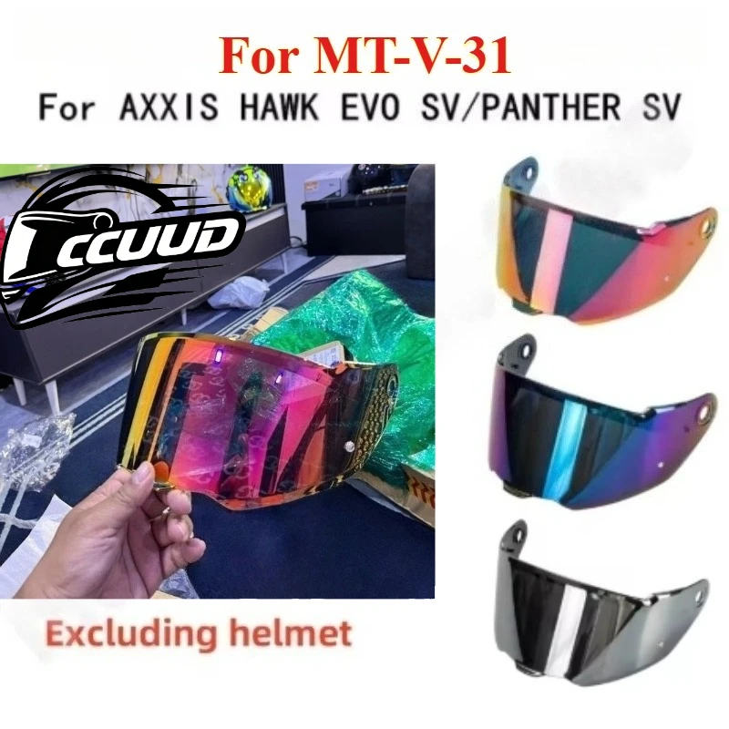 

CCUUD Helmet Shield MT-V-31 Lens Adaptation HAWK EVO SV PANTHER SV Helmet Color Lens Helmet Visors Accessories