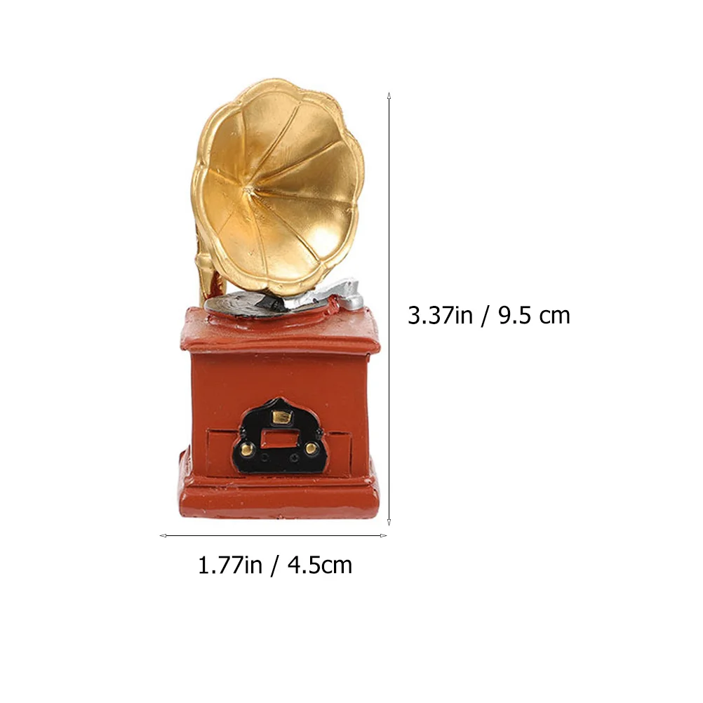 3Pcs Mini Retro Klavier Dekor Vintage Grammophon Player Desktop Hause Schmuck Mini Vintage Decor Tisch Dekoration