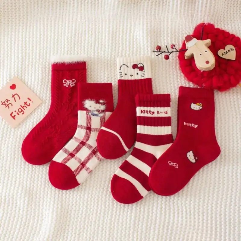 5Pairs Girls New Ye… - image