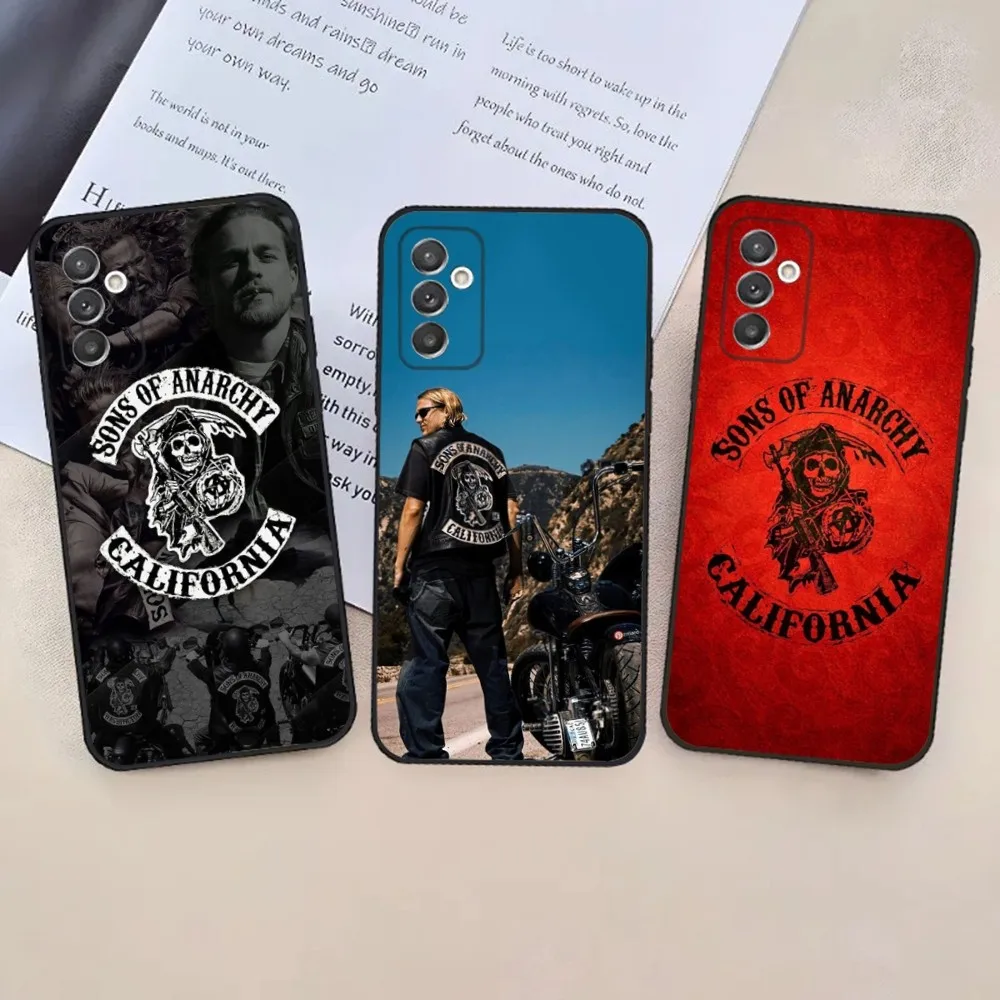 Sons of Anarchy Phone Case For Samsung S24,23,22,30,21,10,9,Ultra,Plus,Lite,FE,5G Black Soft Case