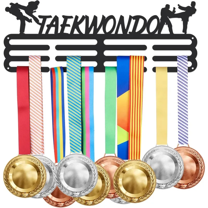 1pc Taekwondo Medal Hanger Display Holder Sports Iron Hook Rack Frame for Over 60+ Race Metal Medal Wall Hanger