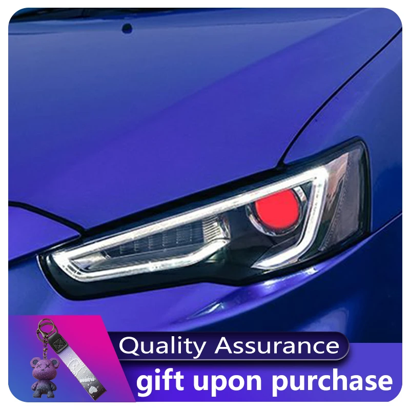 

A Pair of Car Stuff Modified For Mitsubishi Lancer EVO EX 2009-2016 Front Light DRL Head Lamp LED Plug And Play Tool Accessories
