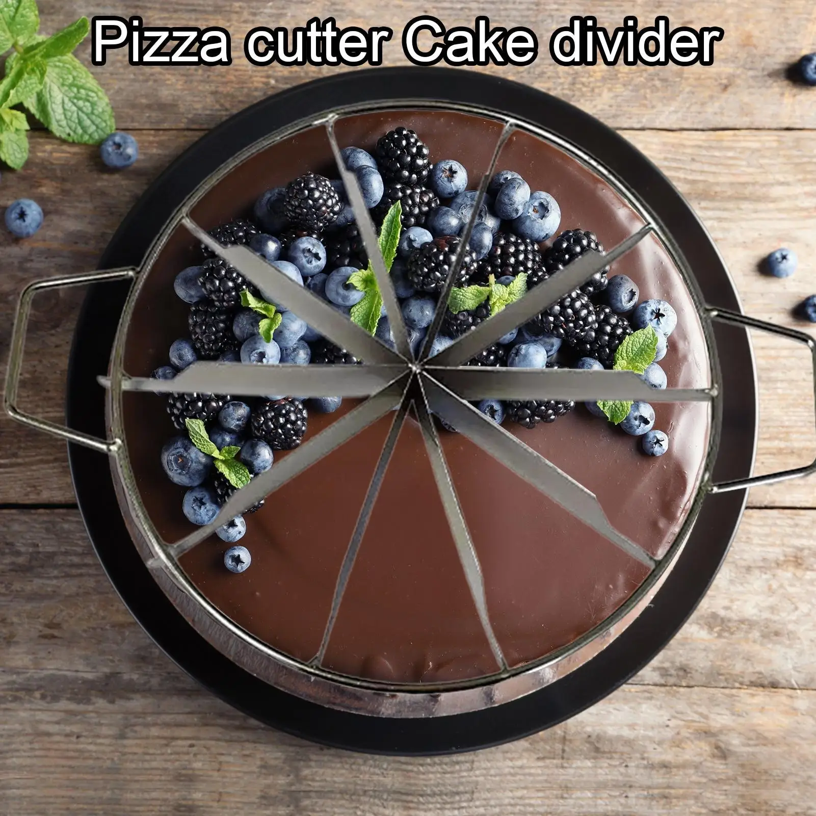 Stainless Steel Cake Cutter Slicer 6 9 10 Even Slices Pastry Portion Cheesecake Marker Pizza Pie Divider Kitchen Baking Tool
