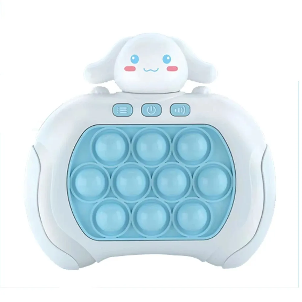 Sanrio Stitch Quick Push Bubbles Game Machine Kids Fun Whac-A-Mole Squeezing Anti Stress Sensory Bubble Fidget Toy Gifts