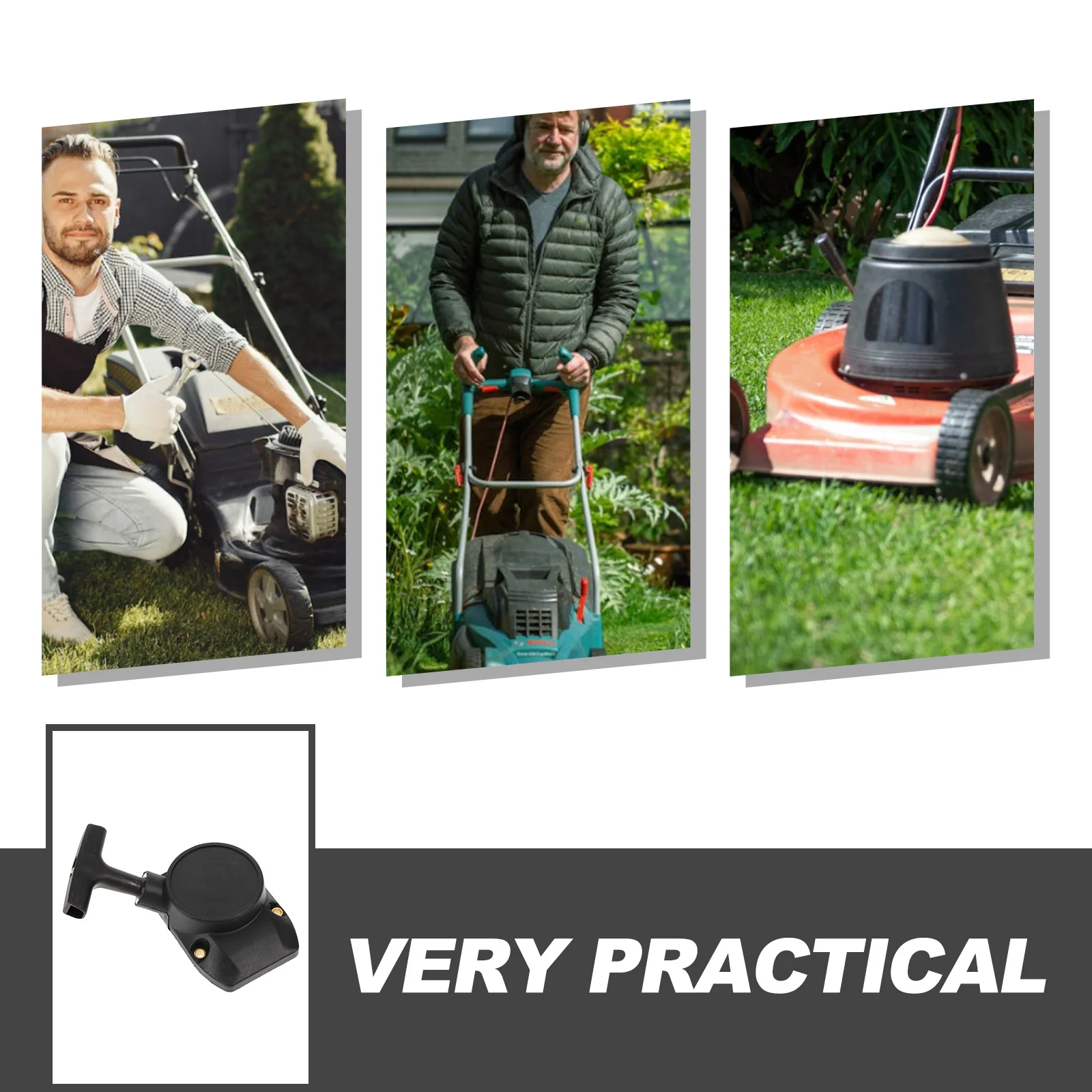 

Durable Starter Assembly Puller Handle Plastic Iron Aluminum Materials Quick Installation Efficient Stable Trimmer Performance