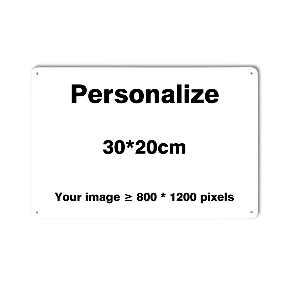 Aangepaste metalen blikken bord Vintage Wall Art Poster Personaliseer kamerdecoratie, Dropshipping groothandel gepersonaliseerd cadeau gratis ontwerp