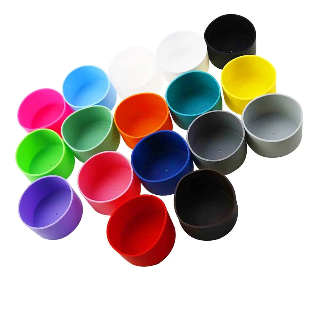 8.5CM Water Cup Mat Silicone Thermos Coasters 85mm Cup Bottom Ring Wear Resistant Shatter Resistant Bottom Cover Coaster