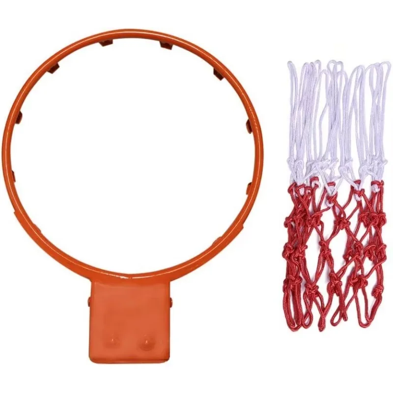 Metal Basketball Rim Goal Indoor Outdoor Hanging Design With Double Spring For Stable Performance