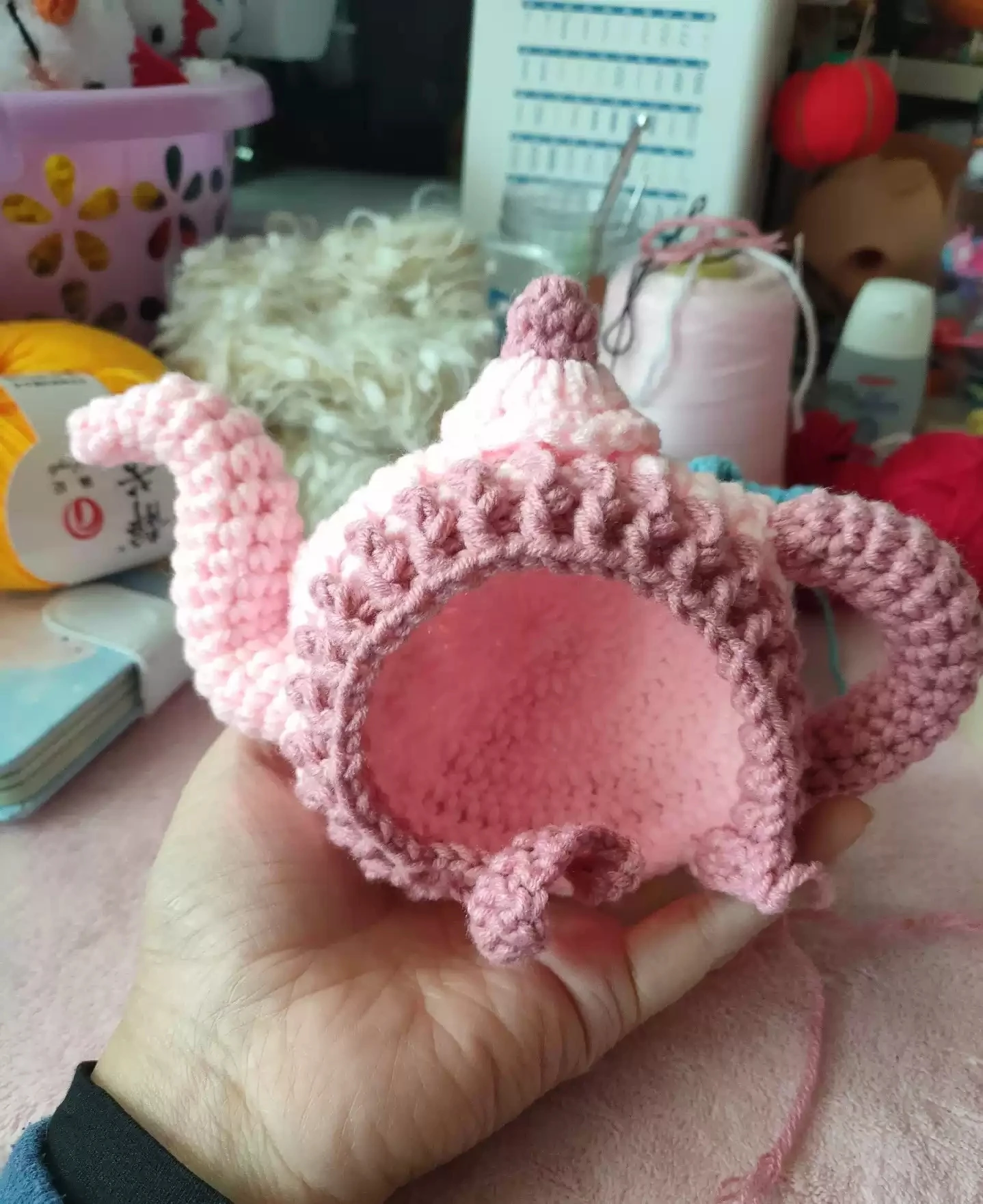 Sombrero de tetera hecho a mano, sombrero de punto Blythe ob24 ob22 ob11 Azone Licca ICY JerryB 1/6 Bjd, accesorios para muñecas