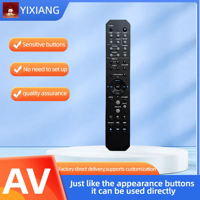 Remote Control fit for Yamaha Audio/Video Receiver RAX33-ZU49260  RAX33 ZU492600 R-S202 R-S202BL RS202 RS202BL