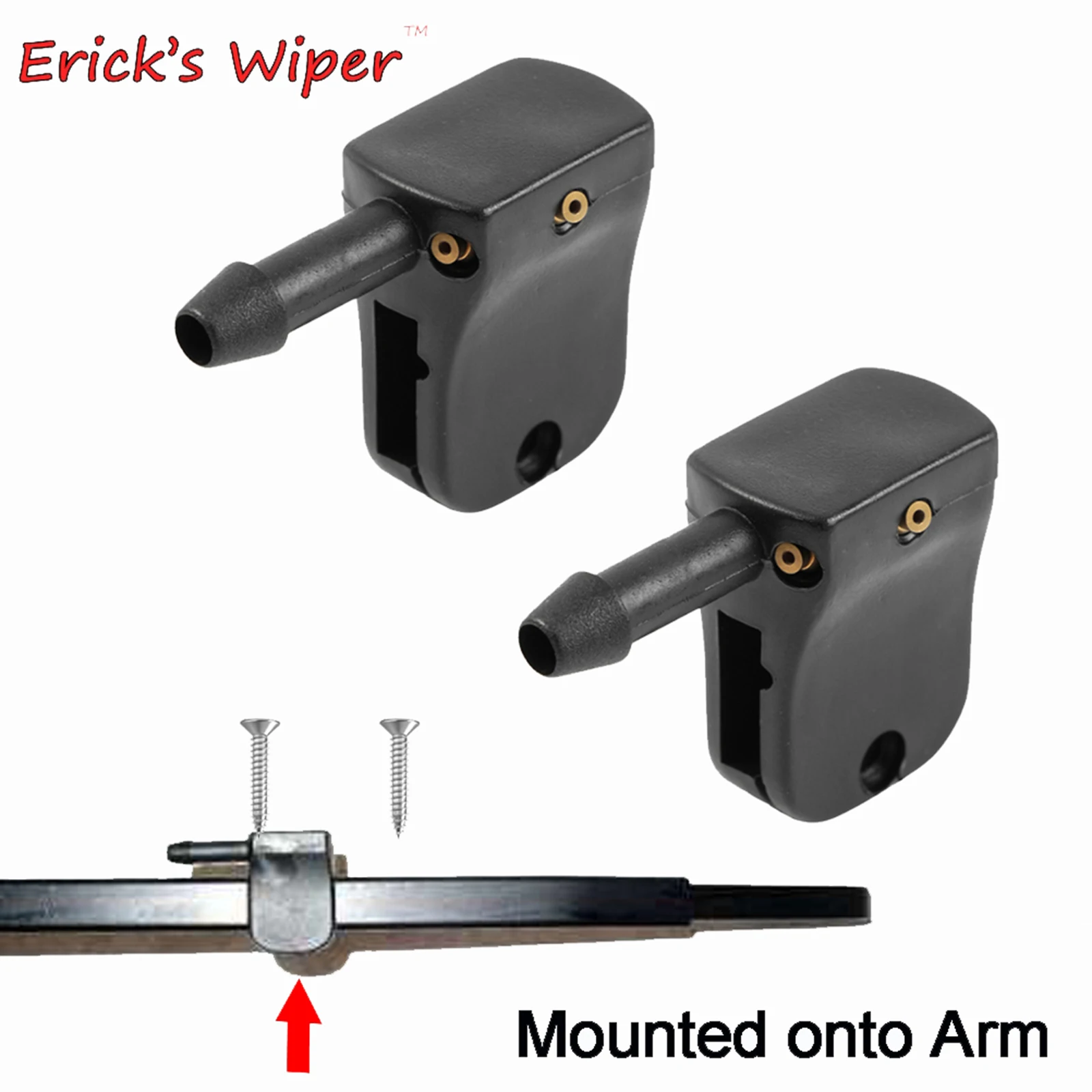 Erick\'s Wiper 2Pcs/set Universal Washer Nozzle Spray Jet For Mercedes-Benz Vito W638 Sprinter Mounted onto Wiper Arm Sprayer