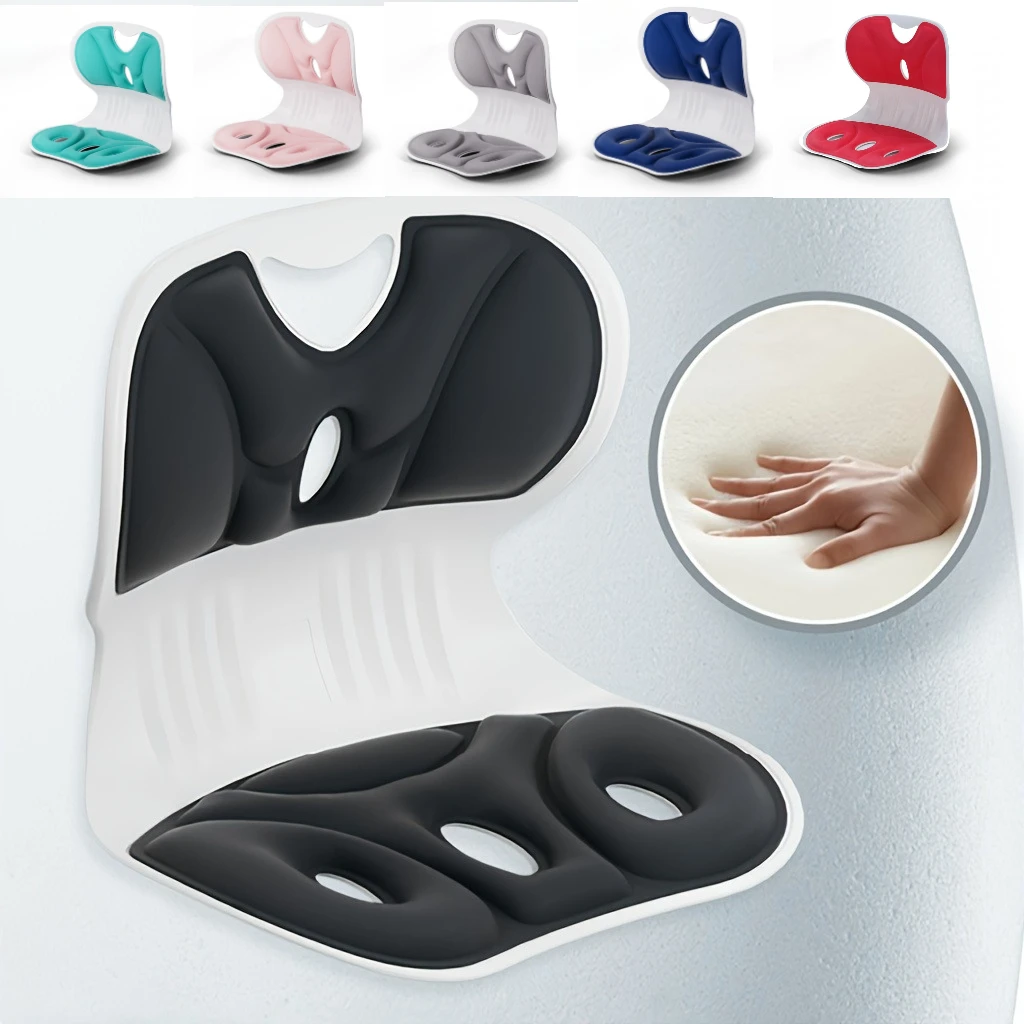 

1pc Ergonomic Lumbar Support Pillow,Anti-Fatigue Back Cushion for Study&TV,Breathable with Washable Nylon Cover,Multi-Purpose